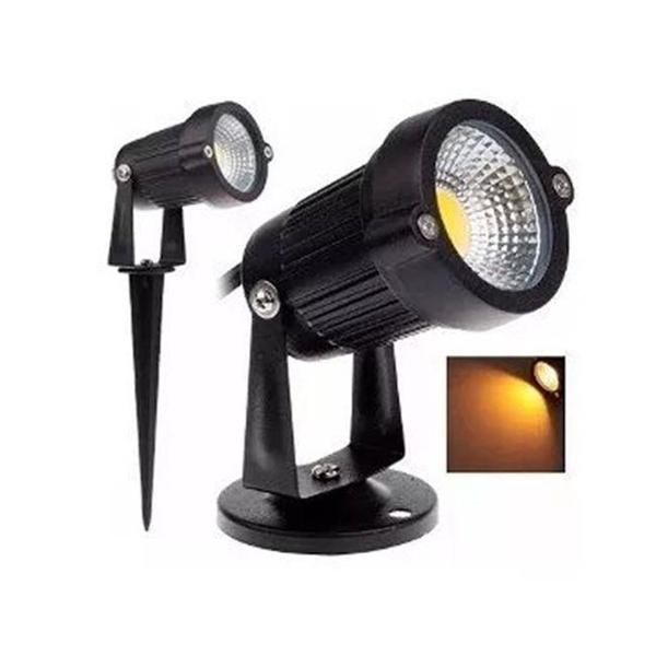 Imagem de Espeto jardim led refletor luminária 5w ip66 branco-quente - Ctb