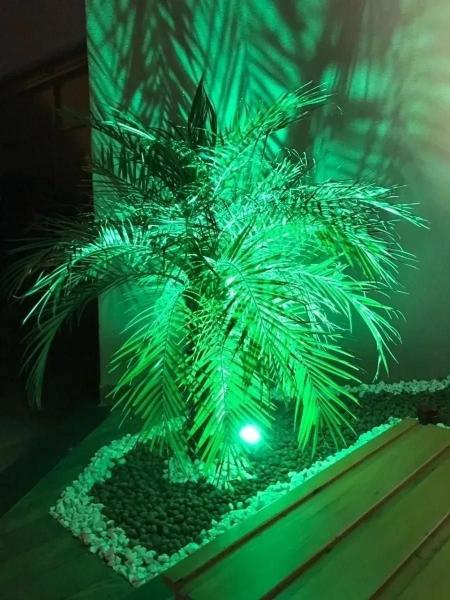 Imagem de Espeto Jardim Led Refletor Luminária 5W Ip66 Verde