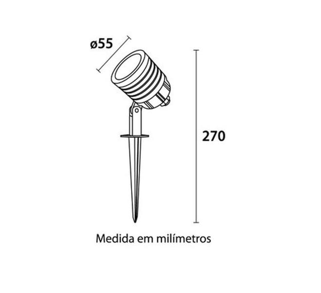 Imagem de Espeto led de jardim clean 6w - blumenau