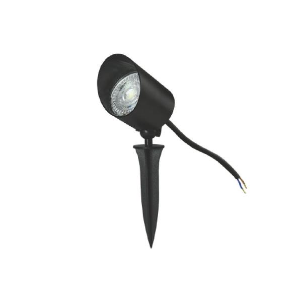 Imagem de ESPETO LED DE JARDIM IP66 6W PRETO LUZ BRANCA 6500K - Lumanti