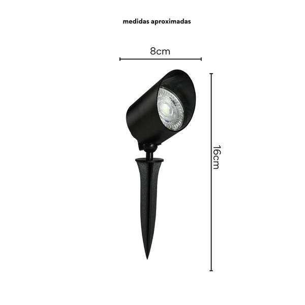 Imagem de Espeto Led Para Jardim 7W 6500K Luz Branca - MBLED