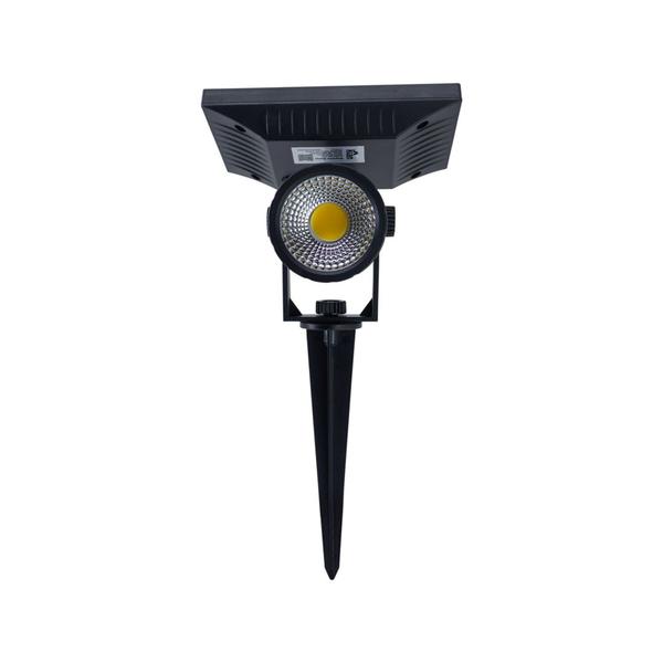 Imagem de Espeto Led Solar Preto 2w 6500k Branco Frio Ip65 P/ Jardim