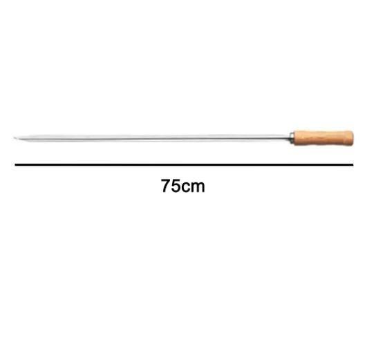 Espeto Para Assar Carne Churrasco 75Cm - MOR Imagem de Espeto Para Assar Carne Churrasco 75Cm
