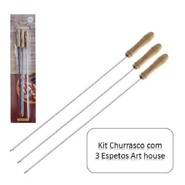 Imagem de Espeto Para Churrasco 40cm Com 3 Unidades Art House