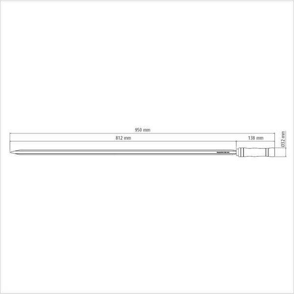 Imagem de Espeto para Churrasco Tramontina com Lâmina em Aço Inox e Cabo de Madeira 95 cm
