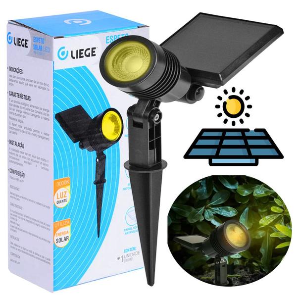 Imagem de Espeto Solar Led 3000K Luz Quente Amarela 10LM Liege