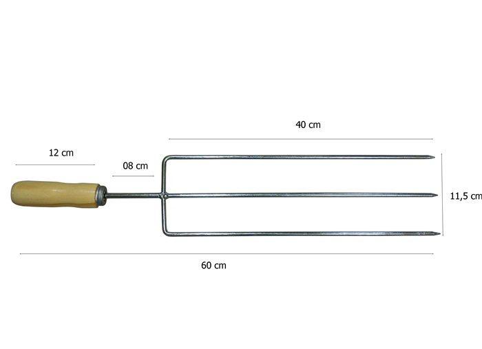 Imagem de Espeto triplo 59cm