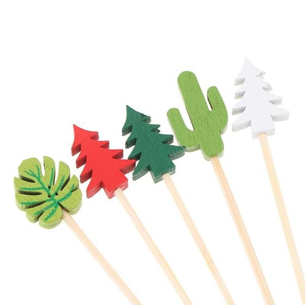 Imagem de Espetos Descartáveis de Bambu (50-100 Peças) - Palitos para Coquetéis e Cupcakes