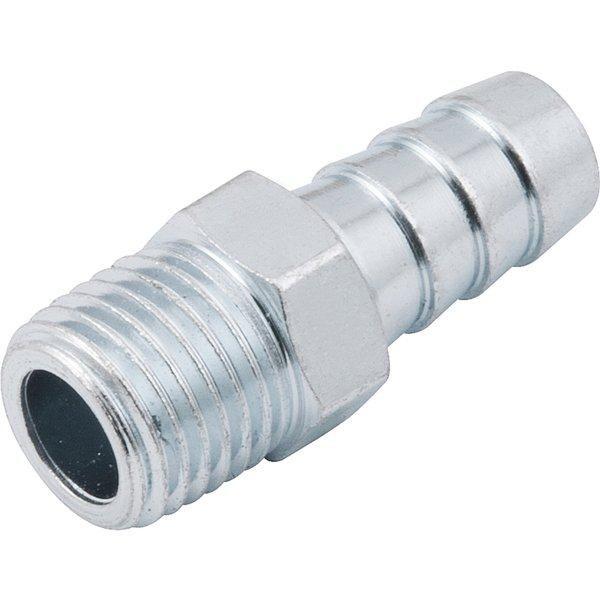 Imagem de Espigão fixo macho para mangueira 3/8" rosca 1/4" npt aço zincado - Vonder