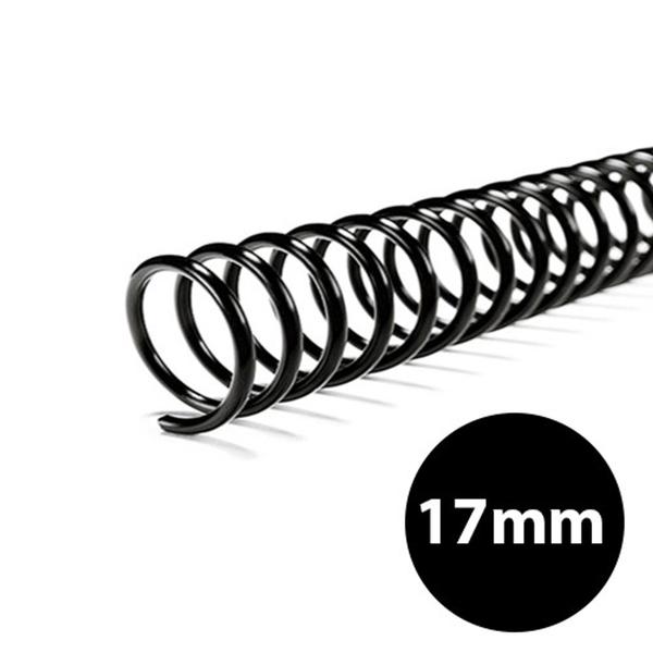 Imagem de Espiral Para Encadernação Preto 17mm P/ 100 Folhas A4 100un