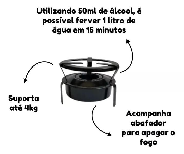 Imagem de Espiriteira Standard À Álcool Com Abafador