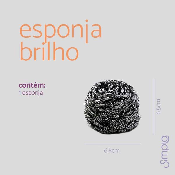 Esponja Brilho De Aço Inox - Simplo Imagem de Esponja Brilho De Aço Inox - Simplo