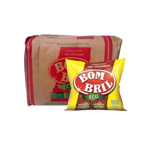 Esponja De Aço Grossa Bom Bril Eco 60G Kit 5 Imagem de Esponja De Aço Grossa Bom Bril Eco 60G Kit 5
