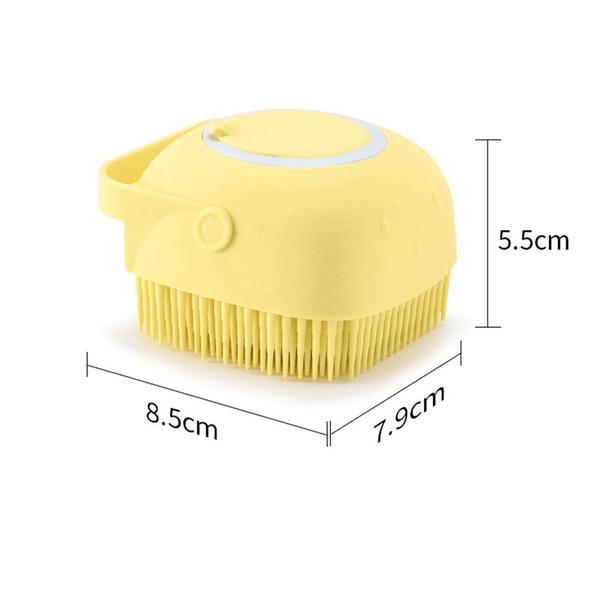 Imagem de Esponja De Banho Silicone Com Dispenser Massageador