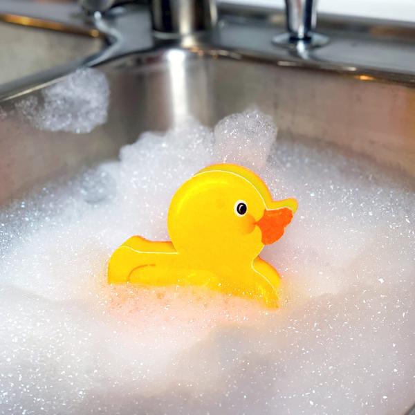 Imagem de Esponja de cozinha genuína Fred Scrub-A-Duck Yellow