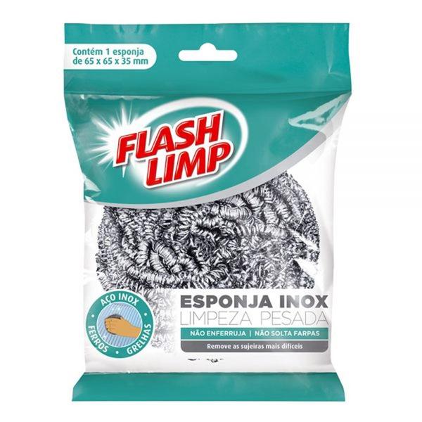 Esponja de Inox Flashlimp - 1409 - FLASH LIMP Imagem de Esponja de Inox Flashlimp - 1409 - FLASH LIMP
