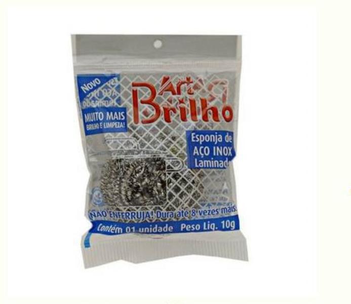 Imagem de Esponja de Inox kit com 8 unidades ART BRILHO - AREAR