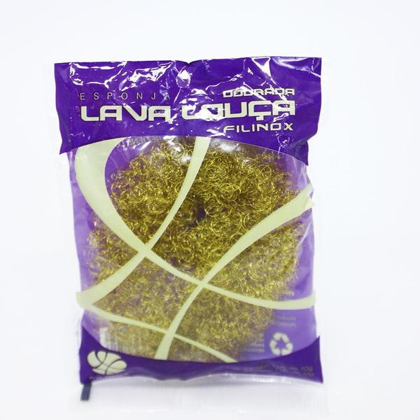 Esponja de latão roliço 10g - FILINOX Imagem de Esponja de latão roliço 10g