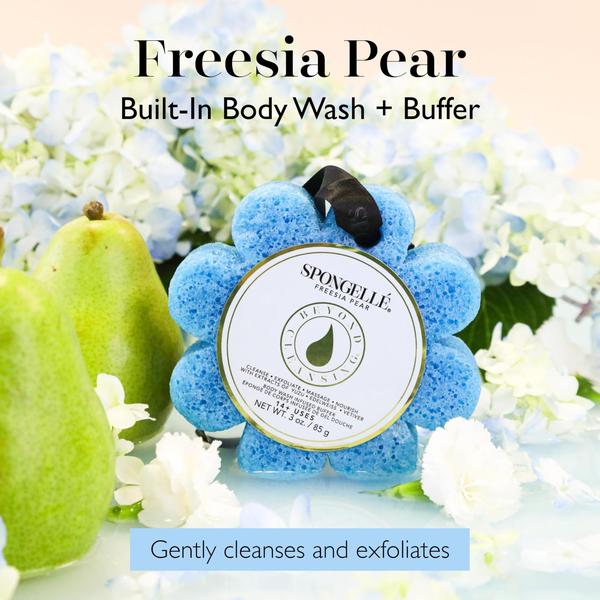 Imagem de Esponja de sabão Spongellé Wild Flower Freesia Pear Blue 85g