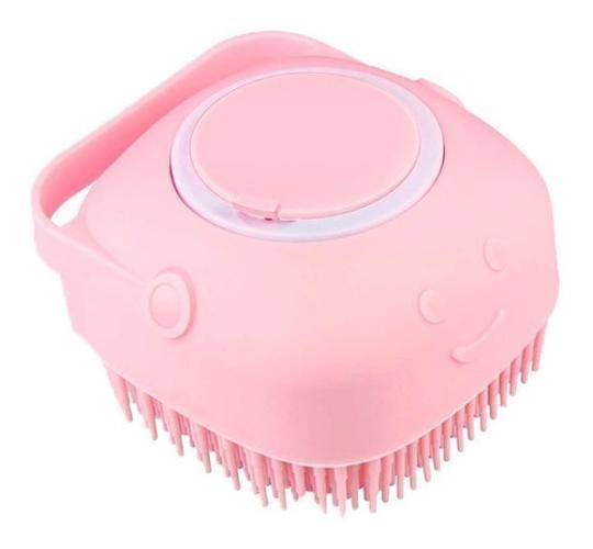 Imagem de Esponja De Silicone Banho Massageadora Dispenser Shampoo