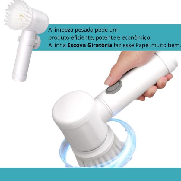 Imagem de Esponja Elétrica Compacta Multifuncional Porta Detergente Louças Recarregável Usb