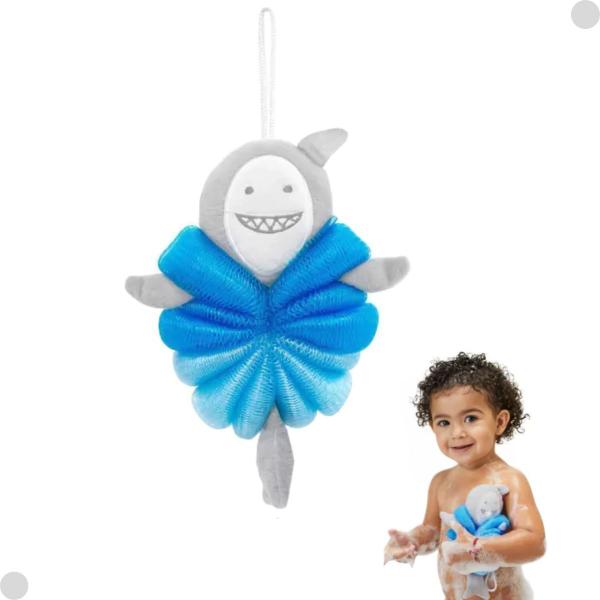 Esponja Infantil Para Banho Amigos Marinhos Tubarão - Buba Imagem de Esponja Infantil Para Banho Amigos Marinhos Tubarão - Buba
