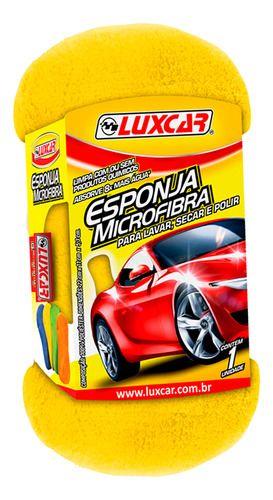 Imagem de Esponja Microfibra Lavar Carros E Motos Lavagem Automotiva Luxcar 2680