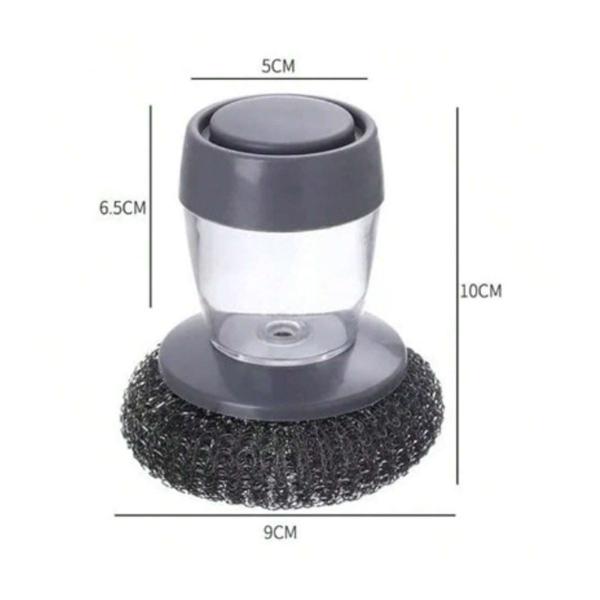 Esponja Palha de Aço com Dispenser de Detergente - Genérico Imagem de Esponja Palha de Aço com Dispenser de Detergente
