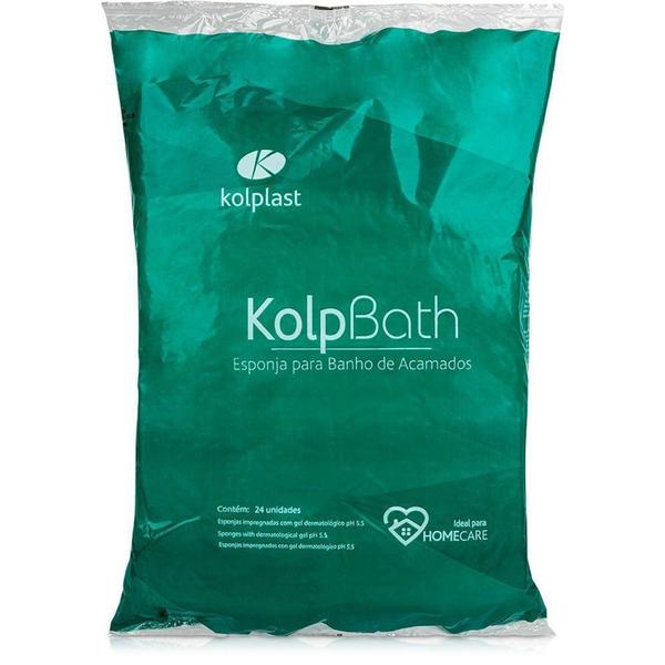 Imagem de Esponja para banho de leito Kolpbath 104017 com 24 unidades - Kolplast