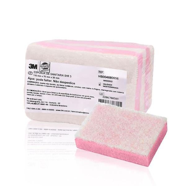 Imagem de Esponja Sanitária Rosa 3 unidades Scotch-Brite