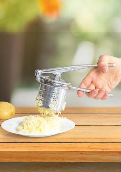 Imagem de Espremedor amassador de batata em aço inox cozinha útil