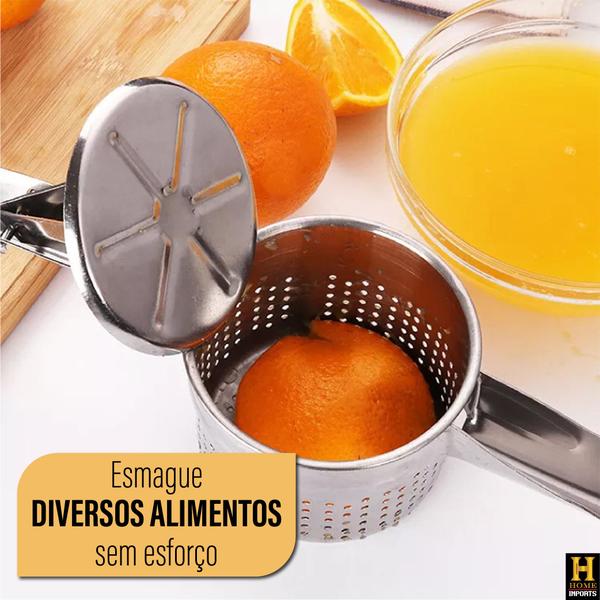 Imagem de Espremedor Amassador De Batatas Legumes Manual Profissional Resistente De Aço Inox