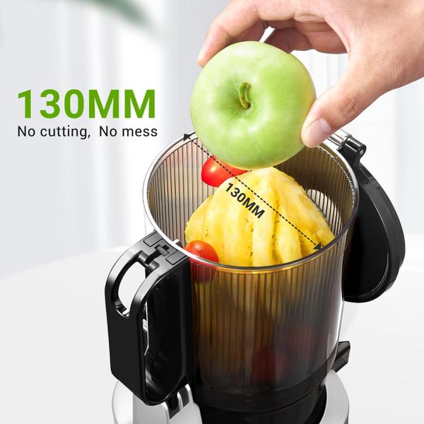 Imagem de Espremedor AMZCHEF Cold Press com Chute de 5.3" e Motor de 250W (Prata)