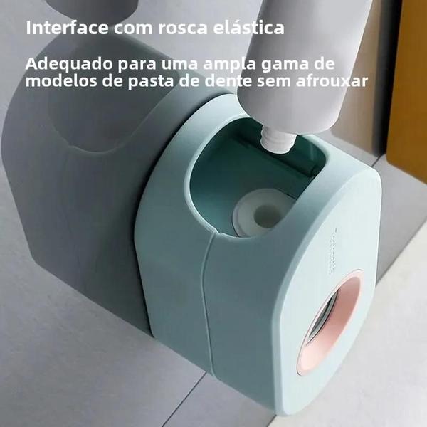 Imagem de Espremedor Automático de Pasta de Dente de Parede com Suporte para Escova