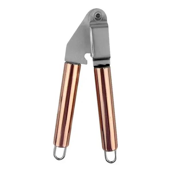 Imagem de Espremedor de Alho em Inox c/ Cabo Rose Gold  18x4,5cm- Clink