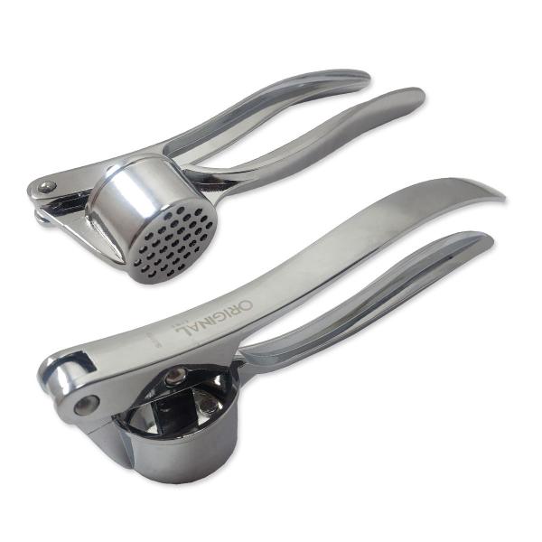 Imagem de Espremedor de Alho Inox Premium Original Amassador Cozinha 15cm