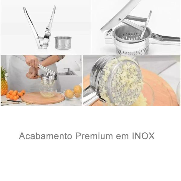 Imagem de Espremedor de batatas profissional reforçado aço inox