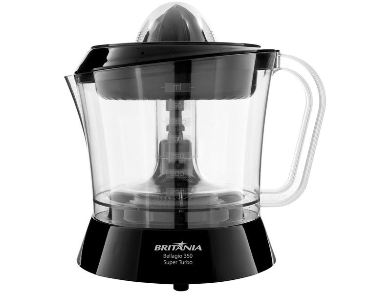 Espremedor de Frutas Britânia Super Turbo - Bellagio 350 Preto 35W 1,5L Espremedor de Frutas Britânia Super Turbo - Bellagio 350 Preto 35W 1,5L