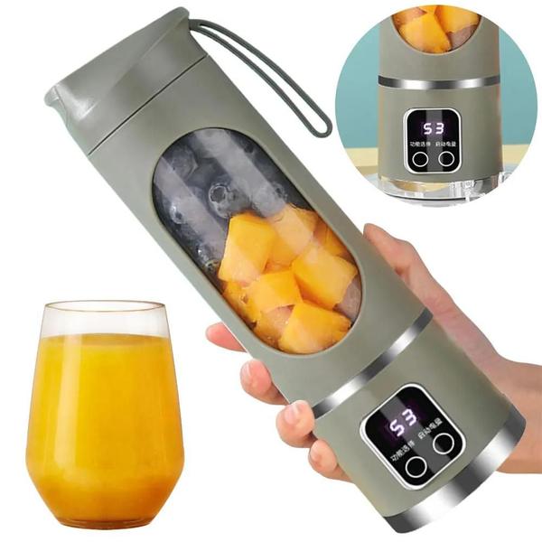 Imagem de Espremedor de frutas elétrico portátil, Home USB Recarregável  , Máquina de liquidificadores, Garrafa esportiva, , Mistu