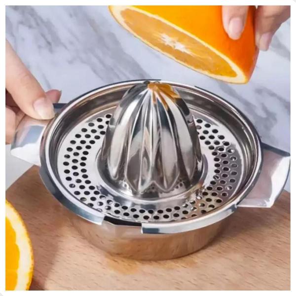 Imagem de Espremedor De Frutas Inox Manual Laranja Limão Profissional