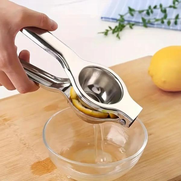 Imagem de Espremedor de Limão Gourmet Manual Prático Luxo Aço Inox