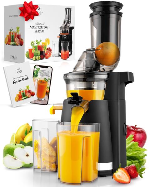 Imagem de Espremedor de mastigação Zulay Fruit Press Machine 250W 800mL