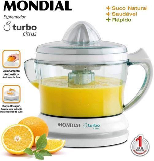 Imagem de Espremedor Frutas Turbo Citrus Mondial E-01 Branco 220V