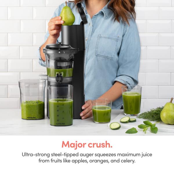 Imagem de Espremedor Lento NutriBullet NBJ50300 150W 700mL Carvão Preto