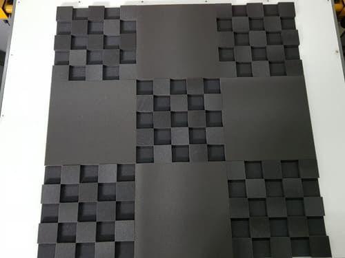 Espuma Acústica Tabuleiro Para Estúdio 30mm Cinza 2 Placas - Armazém das espumas Imagem de Espuma Acústica Tabuleiro Para Estúdio 30mm Cinza 2 Placas
