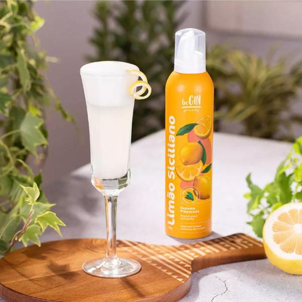 Imagem de Espuma De Limão Siciliano Para Drinks Begin 240G