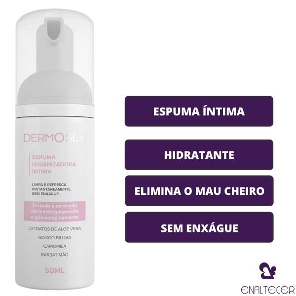 Imagem de Espuma DERMOSEX Higienizadora Íntima Sem Enxague A sós 50ml