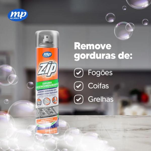 Imagem de Espuma Desengordurante Limpeza Pesada Zip 300Ml - My Place