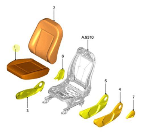 Imagem de Espuma Do Assento Do Banco Do Motorista Ford Ka 2014 A 2021