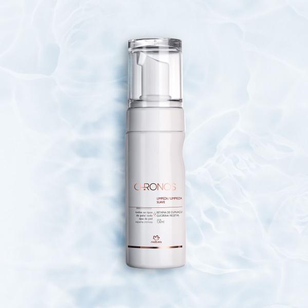 Espuma Limpeza Suave Chronos - NATURA Imagem de Espuma Limpeza Suave Chronos